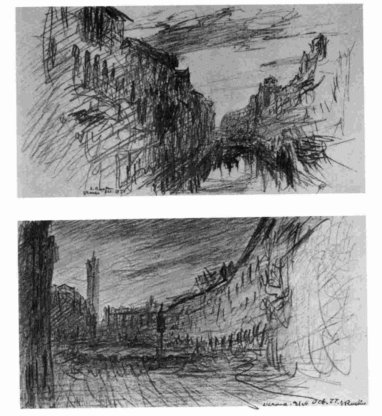 late Ruskin drawing